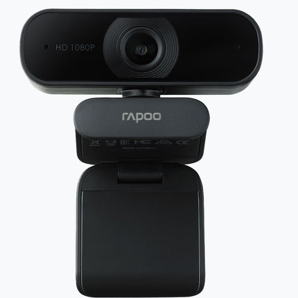 RAPOO C260 Webcam FHD 1080P/HD720P, USB 2.0 Compatible Win7/8/10, Mac OS X 10.6 or above, Chrome OS and Android V5.0 or above - Ideal for TEAMS, Zoom