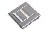 2 Pack 5-Tier Shelf Hanging Closet Organizer and Storage for Clothes (Grey)