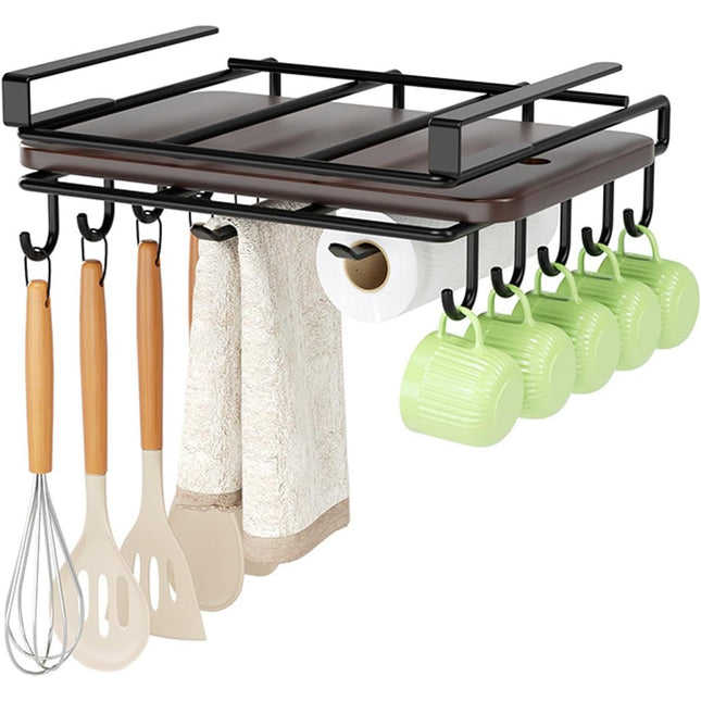 Multifunctional Under Cabinet Cutting Board Metal Holder Organiser