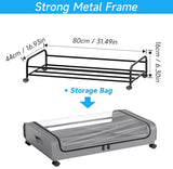 CARLA HOME XXL Under Bed Rolling Storage Containers with 50L Large Capacity and Wheels