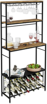 CARLA HOME wine rack, 20 bottles, freestanding.