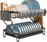 CARLA HOME black dish drying rack.