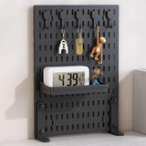CARLA HOME black workspace organization.