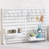 CARLA HOME white pegboard organiser, 2 pack.