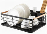 Wooden dish drying rack.