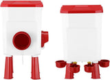CARLA HOME red automatic chicken feeder, 7L.
