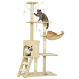 CARLA HOME beige cat scratching posts, 134cm.
