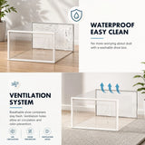CARLA HOME 12-Pack Clear Stackable Shoe Storage Boxes - White - Shoe Box Storage