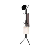 CARLA HOME Metal Coat Rack Stand - 12 Hook Clothes Hanger - Black - Garment Rack