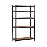 CARLA HOME 5 Tier Steel Shelving Unit - Garage Storage Shelf - Black - Modern