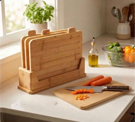 CARLA HOME bamboo cutting board, 4 pieces.