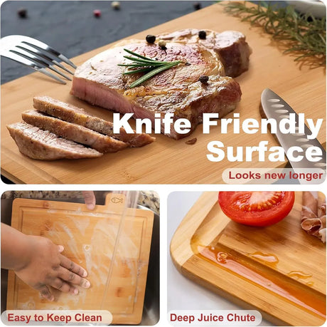 CARLA HOME bamboo cutting board, 4 pieces.