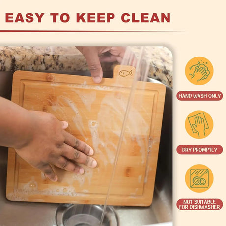 CARLA HOME bamboo cutting board, 4 pieces.
