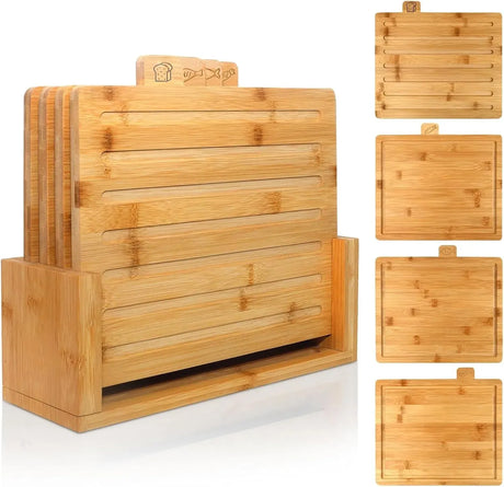 CARLA HOME bamboo cutting board, 4 pieces.