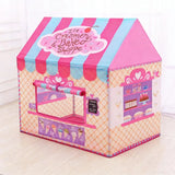 CARLA HOME Kids Ice Cream Bakery Play Tent Pink Pop Up Playhouse - Outdoor Play Equipment Play Tents & Tunnels