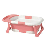 CARLA HOME Foldable Baby Bath Tub with Collapsible Toddler - Pink