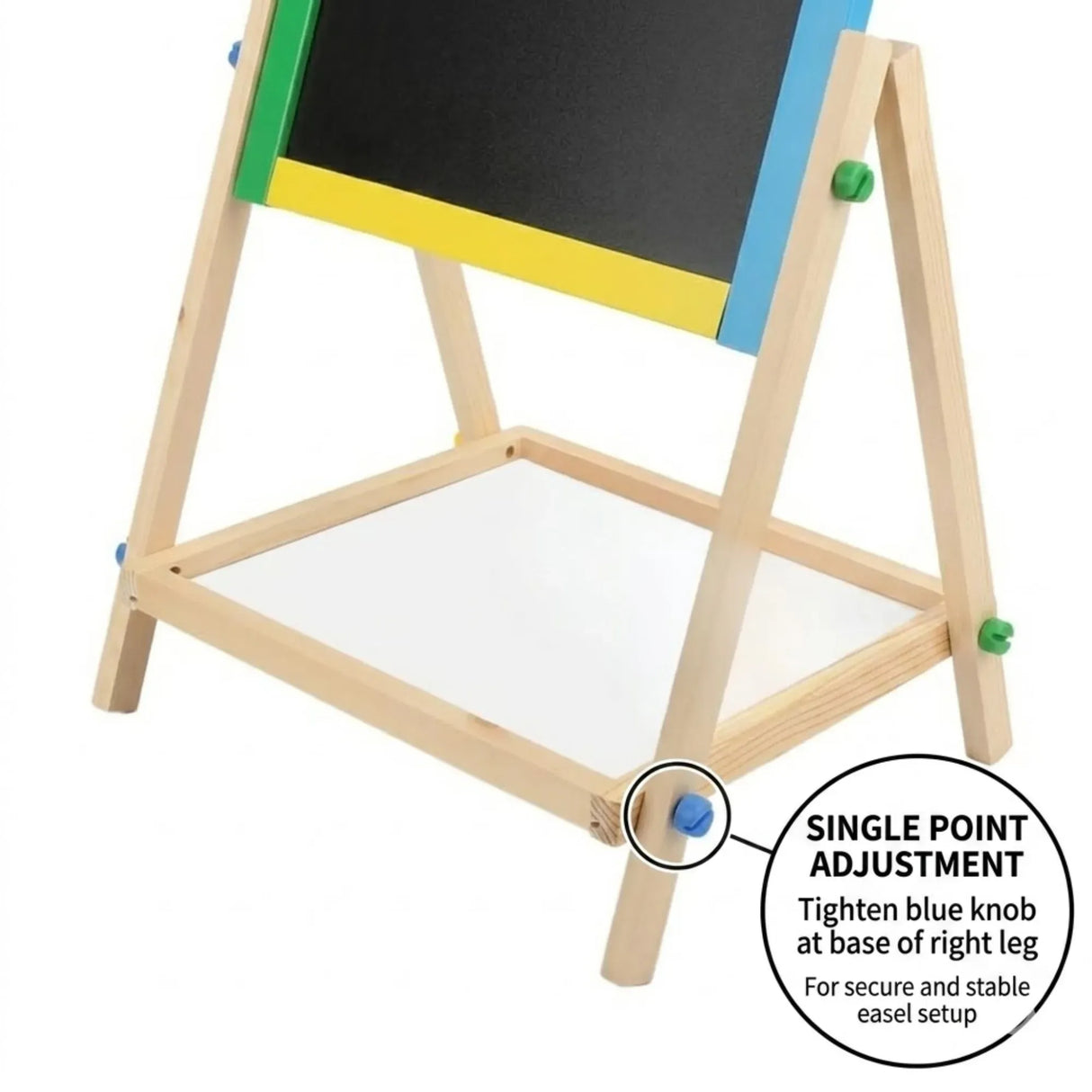 CARLA HOME 2-in-1 Kids Art Easel Chalkboard & Whiteboard