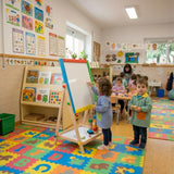 CARLA HOME 2-in-1 Kids Art Easel Chalkboard & Whiteboard