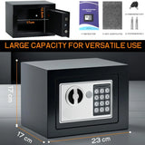 CARLA HOME Electronic Safe Box with Keypad Lock for Cash Locker