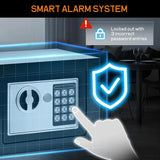 CARLA HOME Electronic Safe Box with Keypad Lock for Cash Locker