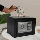 CARLA HOME Electronic Safe Box - Money Safe with Deposit Slot - Black - Cash Locker