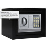 CARLA HOME Electronic Safe Box - Money Safe with Deposit Slot - Black - Cash Locker