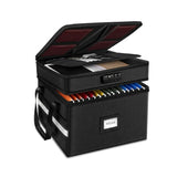 CARLA HOME Fireproof Document Box with Lock - Fabric - Office - Fireproof Document Safe