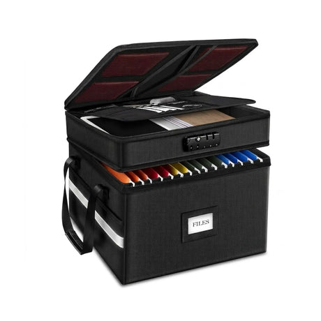 CARLA HOME fireproof document box, folds flat.