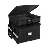 CARLA HOME Fireproof Document Box with Lock - Fabric - Office - Fireproof Document Safe