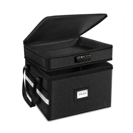 CARLA HOME fireproof document box, folds flat.