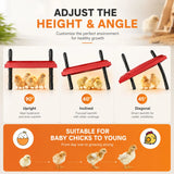 CARLA HOME Chick Brooder Heating Plate - Adjustable Height - Red - Chicken Heater