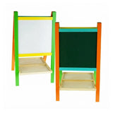 CARLA HOME Kids Art Easel, Double-Sided Chalkboard Whiteboard, Multicolour