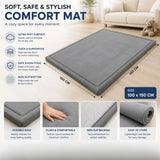 CARLA HOME Baby Play Mat 100x150cm, Thick Foam Crawling Mat, Infants, Grey
