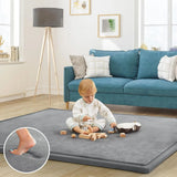 CARLA HOME Baby Play Mat 200x300cm, Thick Foam Crawling Mat, Infants, Grey