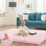 CARLA HOME Baby Play Mat 150x200cm, Thick Foam Crawling Mat, Infants, Pink