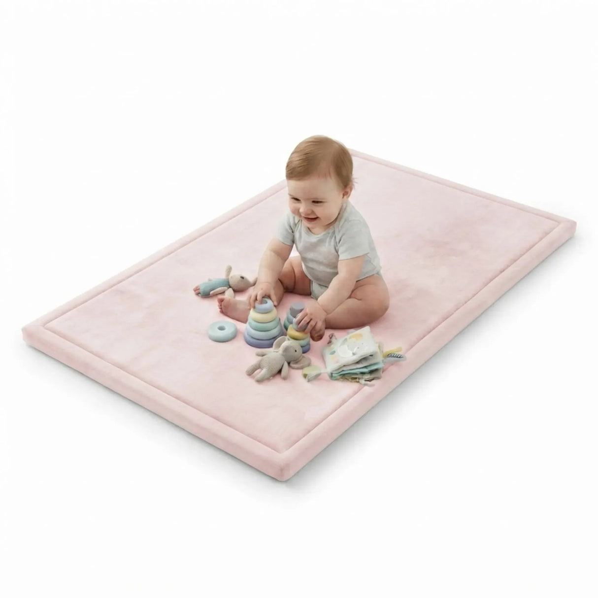 CARLA HOME Baby Play Mat 150x200cm, Thick Foam Crawling Mat, Infants, Pink
