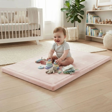 CARLA HOME pink foam crawling mat, 200x300cm.