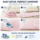 CARLA HOME Baby Play Mat 200x300cm, Thick Foam Crawling Mat, Infants, Pink