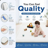 CARLA HOME Baby Play Mat 150x200cm, Thick Foam Crawling Mat, Infants, White
