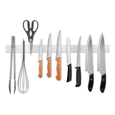 Stainless steel magnetic wall rack, 40cm.