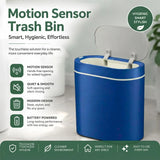 CARLA HOME 7L Automatic Trash Bin with Lid, Motion Sensor Garbage Can Blue