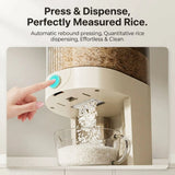 CARLA HOME Rice Dispenser 5kg Large Storage, Press Button Grain Container Kitchen