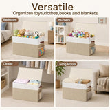 CARLA HOME Large Toy Storage Box with Lid Upgraded Toy Storage Chest Organiser