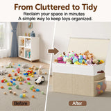 CARLA HOME Large Toy Storage Box with Lid Upgraded Toy Storage Chest Organiser