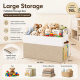 CARLA HOME Large Toy Storage Box with Lid Upgraded Toy Storage Chest Organiser