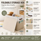 CARLA HOME Large Toy Storage Box with Lid Upgraded Toy Storage Chest Organiser