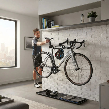 CARLA HOME foldable bike rack, wall mounted.