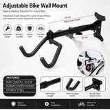 CARLA HOME Wall Mount Bike Rack, Adjustable Foldable Hanger, Garage Storage