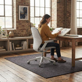 CARLA HOME Office Chair Mat Hard Floor Protector, 120x90 cm, Anti-Slip, Grey