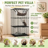 CARLA HOME Large Cat Cage Diy Enclosure, 3 Tier Pet Playpen Cat Kennel